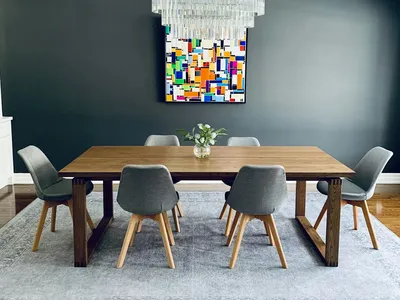 Solid Oak Dining Table - view 3