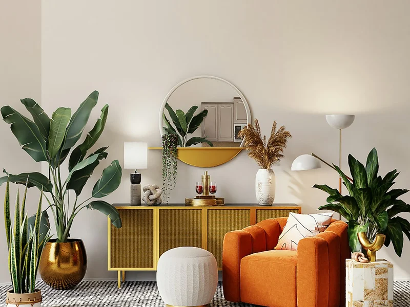 Mirrored Nightstand - view 1