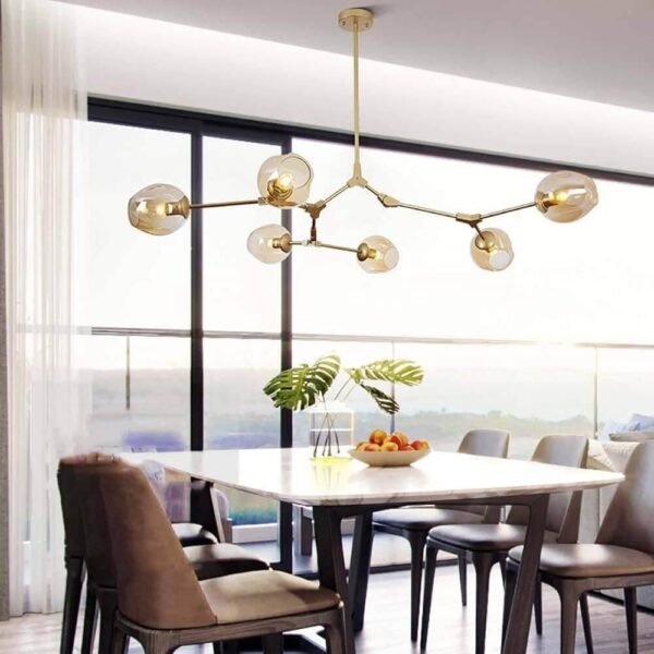 Metallic gold Chandelier